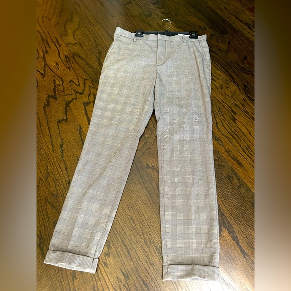 H&M Men’s Skinny Fit Cropped Cuffed Pants Size 33/32 - Picture 1 of 6